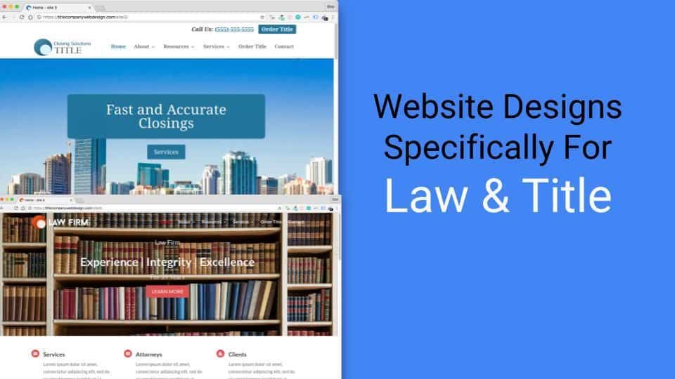 New Industry Compliant, Customizable Title Insurance Website Templates Announced
