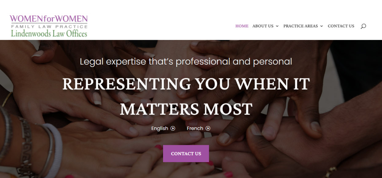 Women for women homepage